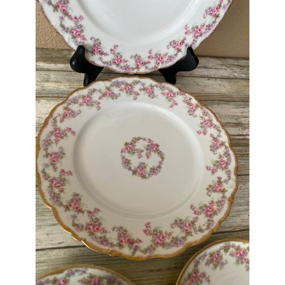 Elite Works Limoges France Bridal Wreath Pink Rose Garland 5-Pc Set REPLACEMENT - Picture 16 of 16